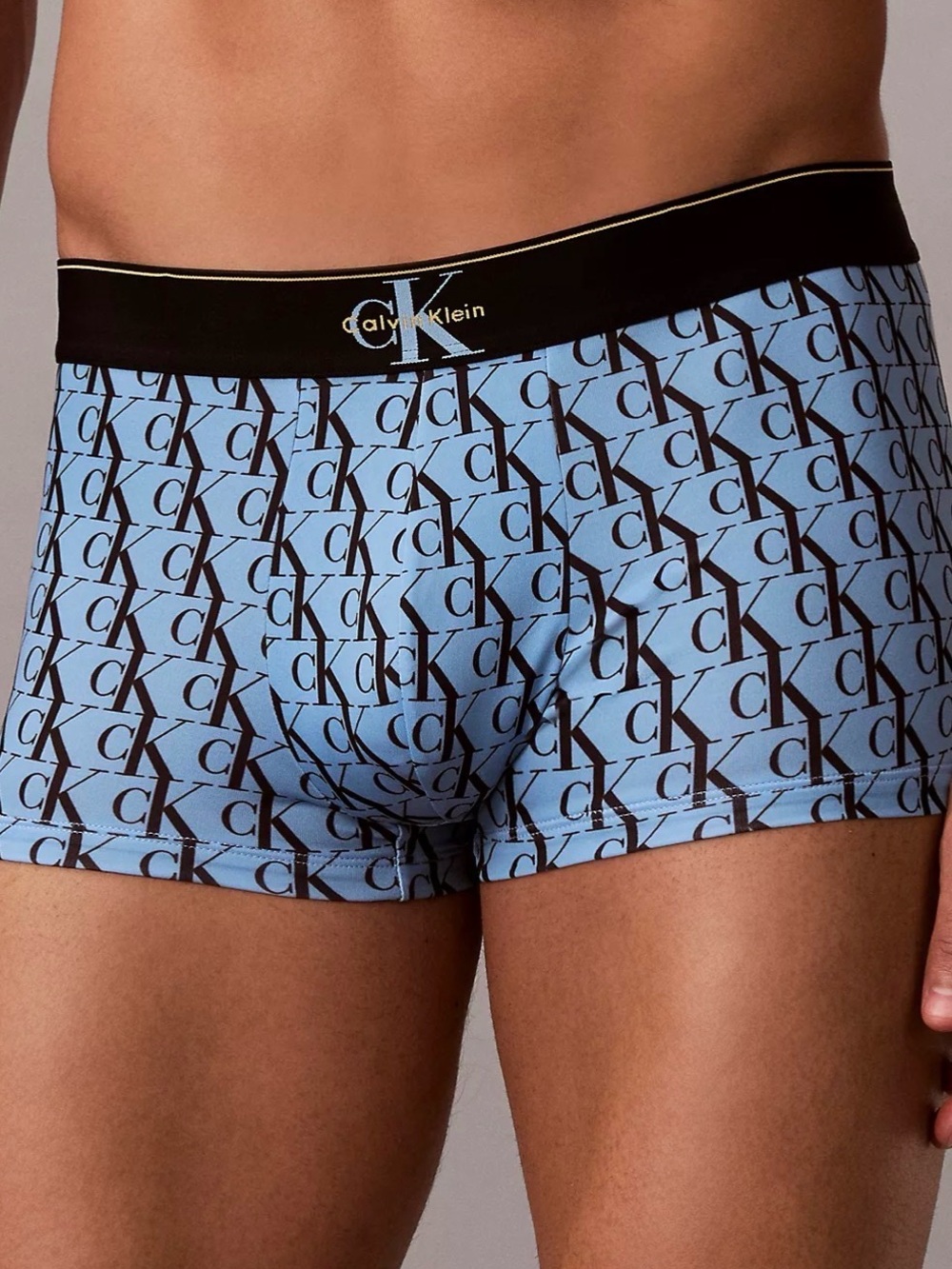 Calvin Klein intense power motion  low rise  Trunk - blue -large monogram